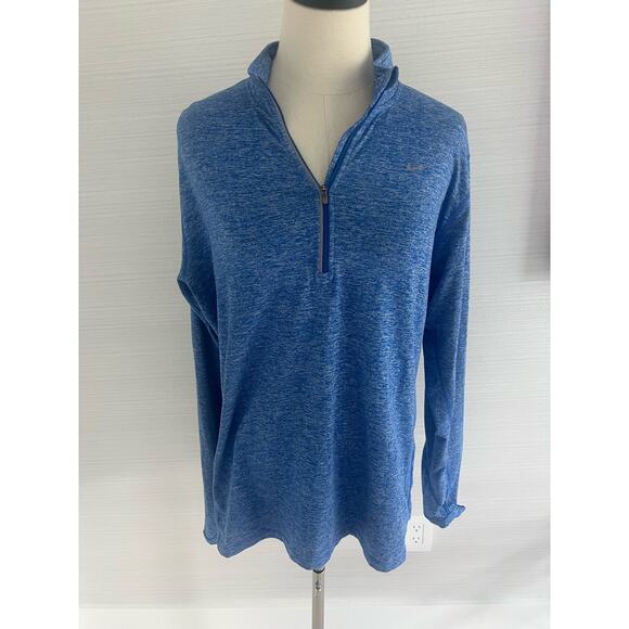 Nike Women’s Element 1/2 Zip L.S Running Shirt - Game Royal. Size Large - Picture 3 of 5